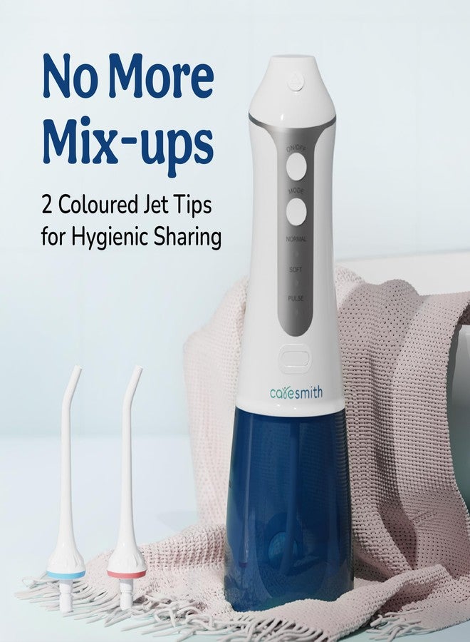 Caresmith Professional Cordless Dental Flosser | 300 ml Large Detachable Water Tank | 3 Modes | IPX7 Waterproof | Oral Flosser - Image 3